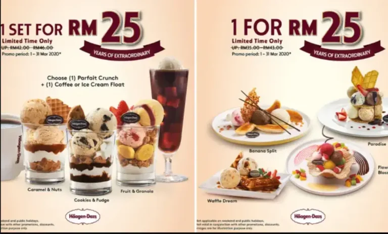 Haagen Daz Menu Malaysia