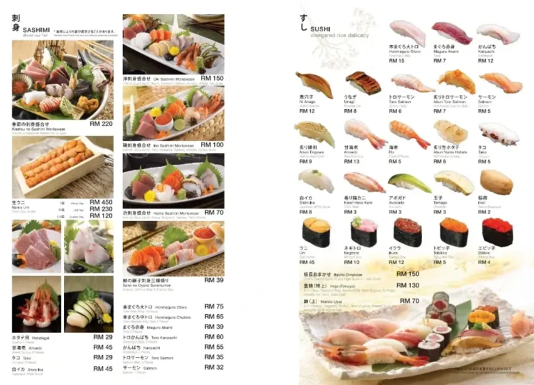 Rakuzen Menu Malaysia