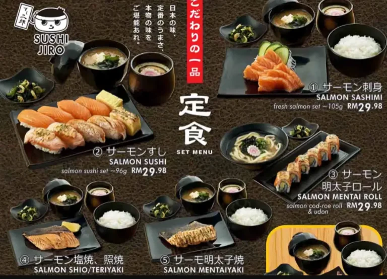 Sushi Jiro Menu Malaysia